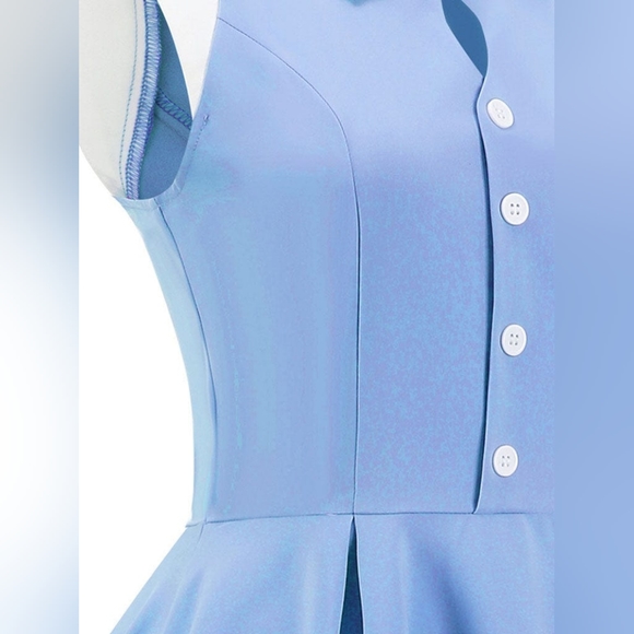 Light Blue Cinderella Style 1950S Dress With - Picture 9 of 9